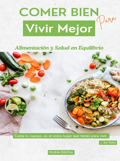Cover image for Comer Bien para Vivir Mejor